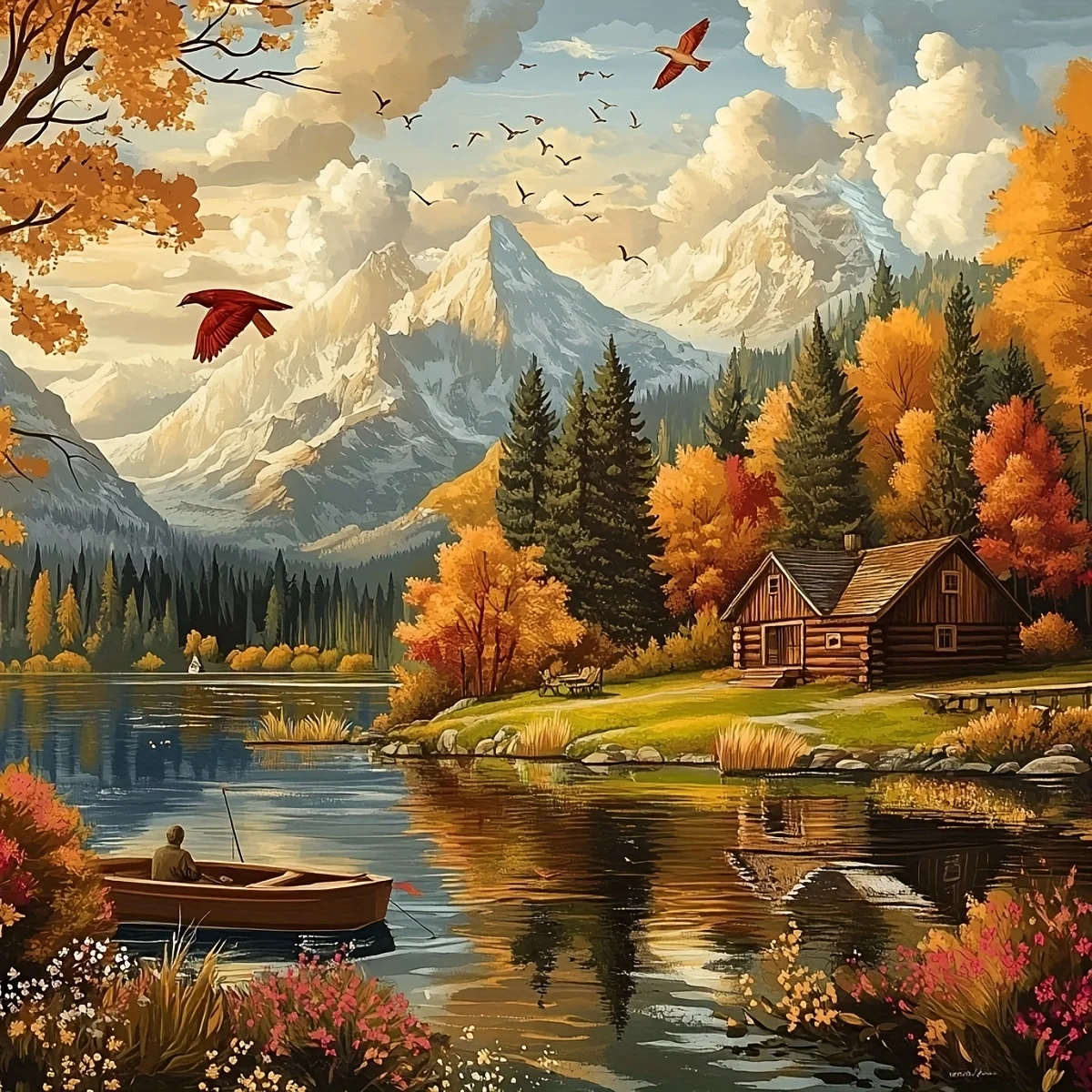 Autumn Mountain View Jigsaw Puzzle 500/1024 PCS Holiday Stress Relieving Fun Games Home Decor Holiday Gifts
Autumn Mountain View Jigsaw Puzzle 500/1024 PCS Holiday Stress Relieving Fun Games Home Decor Holiday Gifts