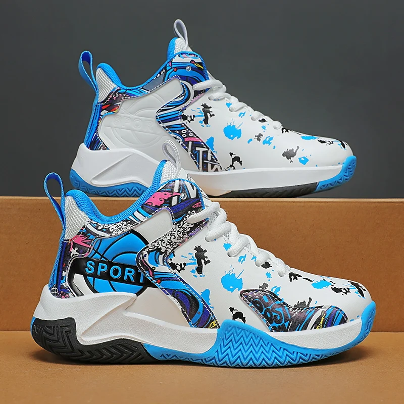 2022 New Children's Basketball Shoes Leather Kids Sneakers Non-slip Sports Shoes for Boys Girls Sneakers Trainers Footwear Child
2022 New Children's Basketball Shoes Leather Kids Sneakers Non-slip Sports Shoes for Boys Girls Sneakers Trainers Footwear Child