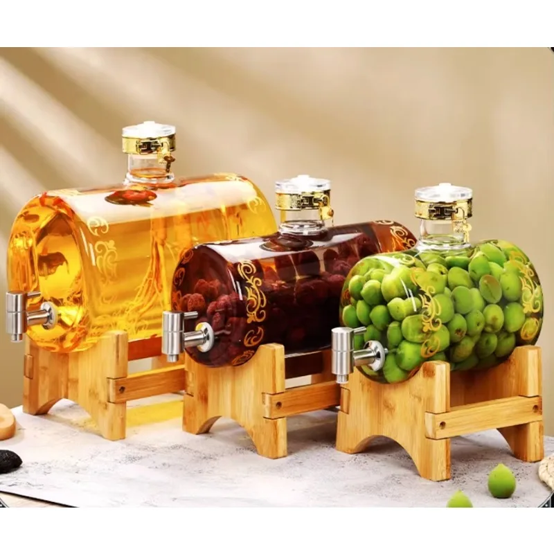 2.5L_5L_7.5L high borosilicate glass barrel wine dispenser with tap faucet spigot
2.5L_5L_7.5L high borosilicate glass barrel wine dispenser with tap faucet spigot