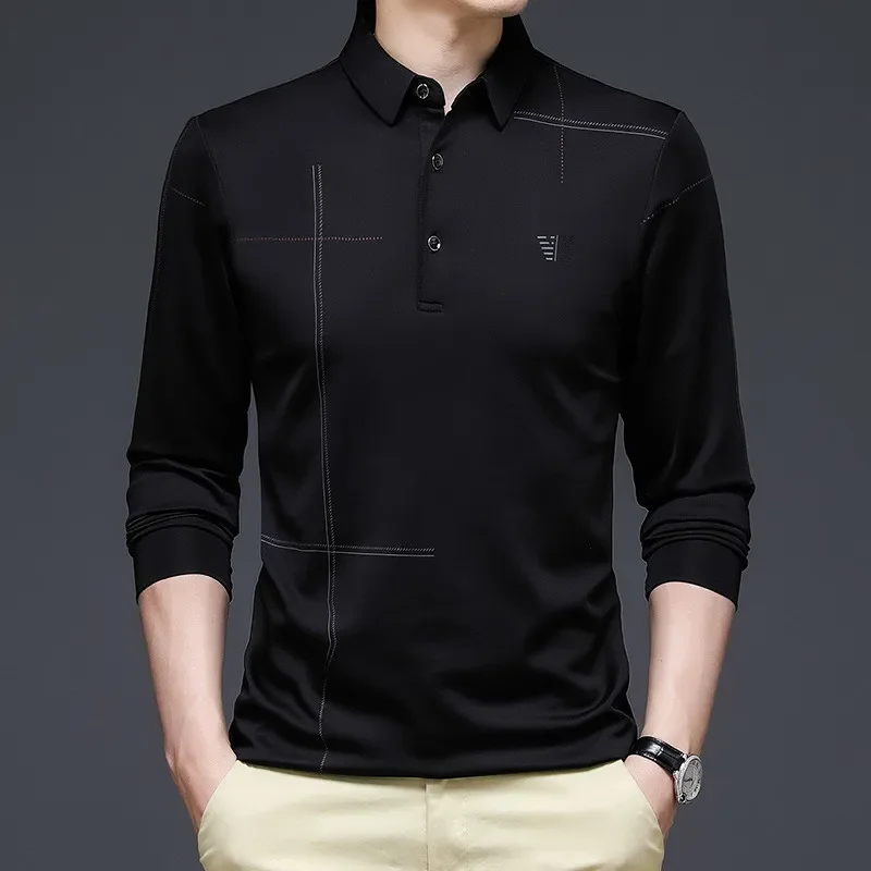 2023 New Men's Polo Shirts Business Autumn T-shirt Long-sleeved Casual Men's Polo Shirts Fit Thin Button-down Shirts
2023 New Men's Polo Shirts Business Autumn T-shirt Long-sleeved Casual Men's Polo Shirts Fit Thin Button-down Shirts