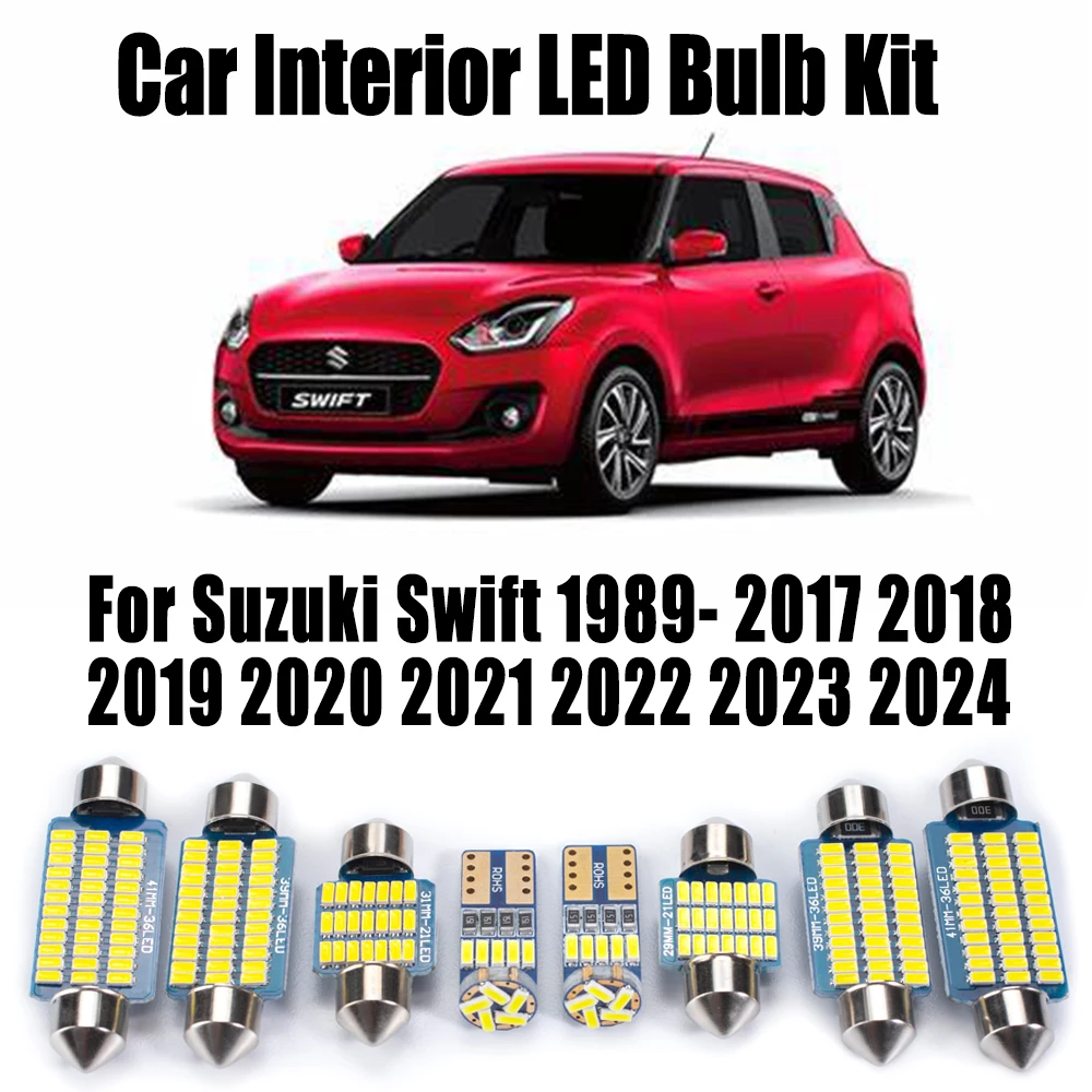 Светодиодный внутренний светильник на крыше с картой багажника для Suzuki Swift 1989-2017 2018 2019 2020 2021 2022 2023 2024 Аксессуары Комплект автомобильных ламп
Светодиодный внутренний светильник на крыше с картой багажника для Suzuki Swift 1989-2017 2018 2019 2020 2021 2022 2023 2024 Аксессуары Комплект автомобильных ламп