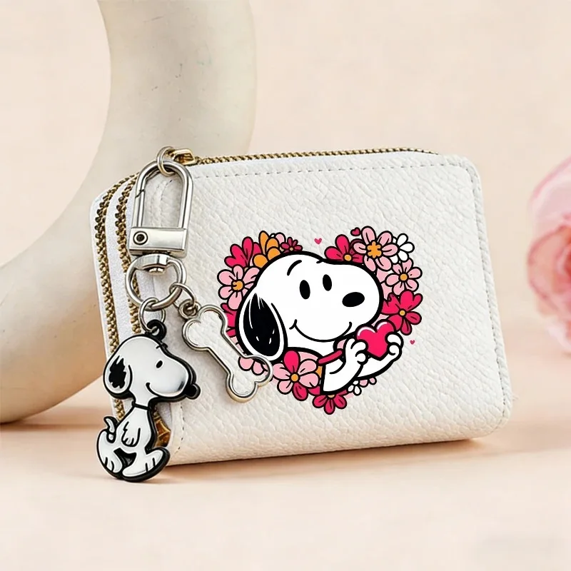 Snoopy Dog Short Coin Purse with Card Slots Double Zipper Wallet Credit Card Holder Coin Bag for Women Girl
Snoopy Dog Short Coin Purse with Card Slots Double Zipper Wallet Credit Card Holder Coin Bag for Women Girl