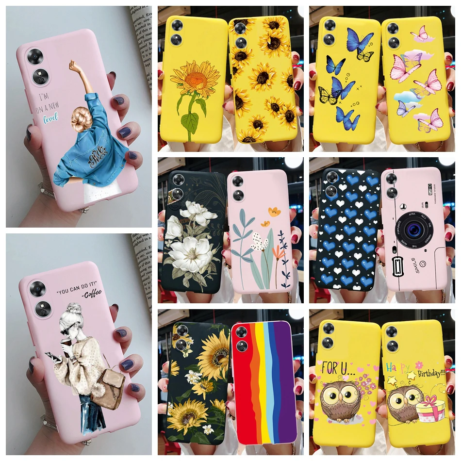 For Oppo A17 Case CPH2477 Cute Sunflower Cartoon Girls Cover Soft Silicone Phone Case For Oppo A17K OppoA17 A 17 K Covers Bumper
For Oppo A17 Case CPH2477 Cute Sunflower Cartoon Girls Cover Soft Silicone Phone Case For Oppo A17K OppoA17 A 17 K Covers Bumper