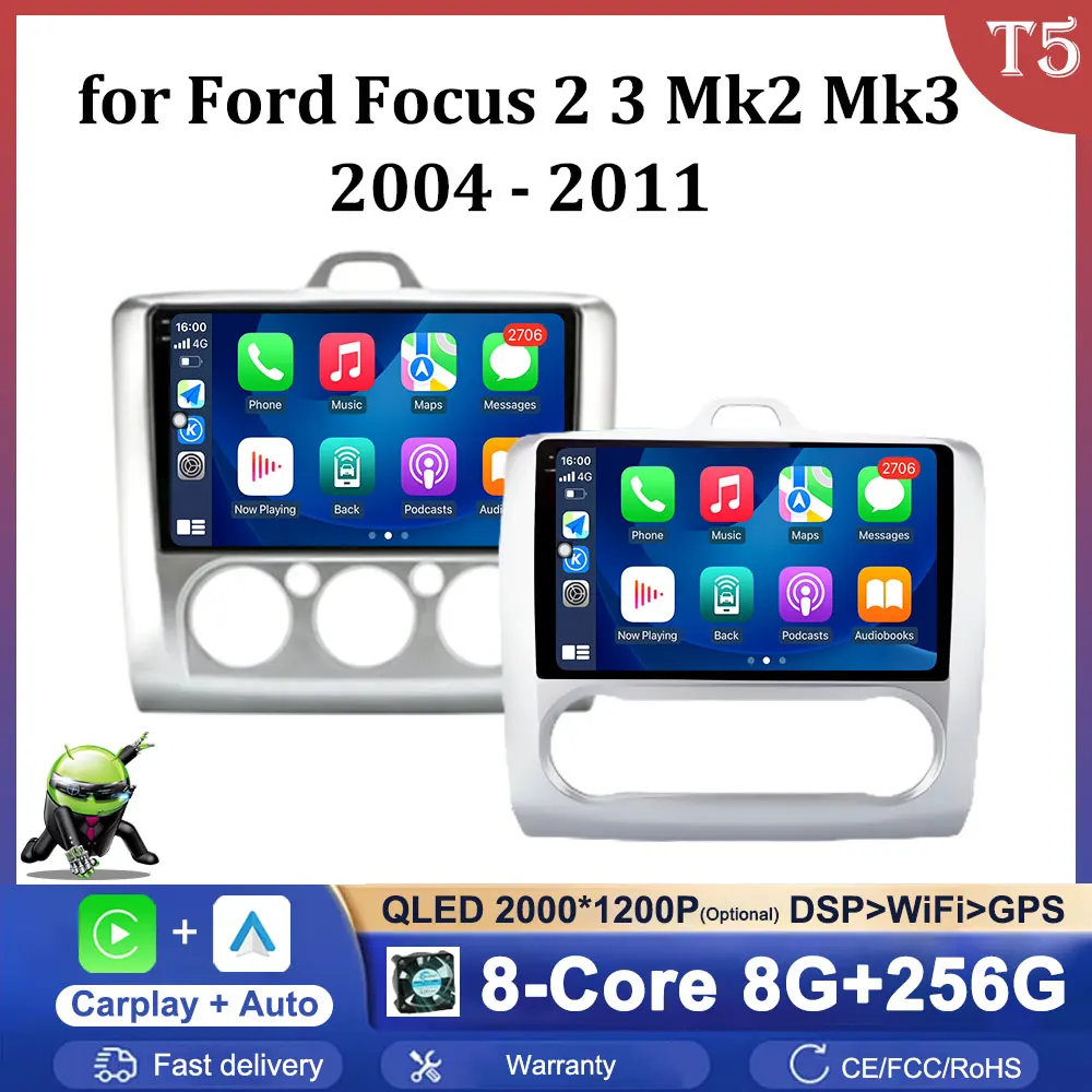 Car Audio Multimedia Player Navigation GPS Android System for Ford Focus 2 3 Mk2 Mk3 2004 - 2011 HD Touch Screen BT Head Unit 4G
Car Audio Multimedia Player Navigation GPS Android System for Ford Focus 2 3 Mk2 Mk3 2004 - 2011 HD Touch Screen BT Head Unit 4G