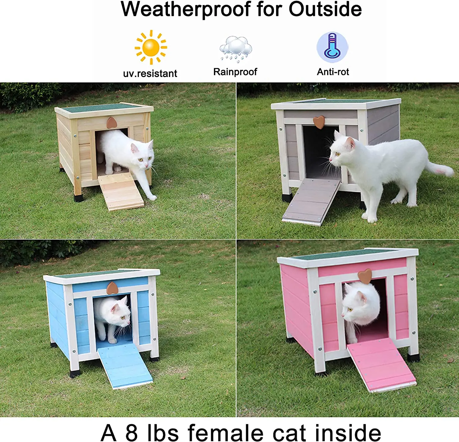 Outdoor Cat Houses,water Proof Rabbit Huts, Small Wooden Pet Houses And Habitats
Outdoor Cat Houses,water Proof Rabbit Huts, Small Wooden Pet Houses And Habitats