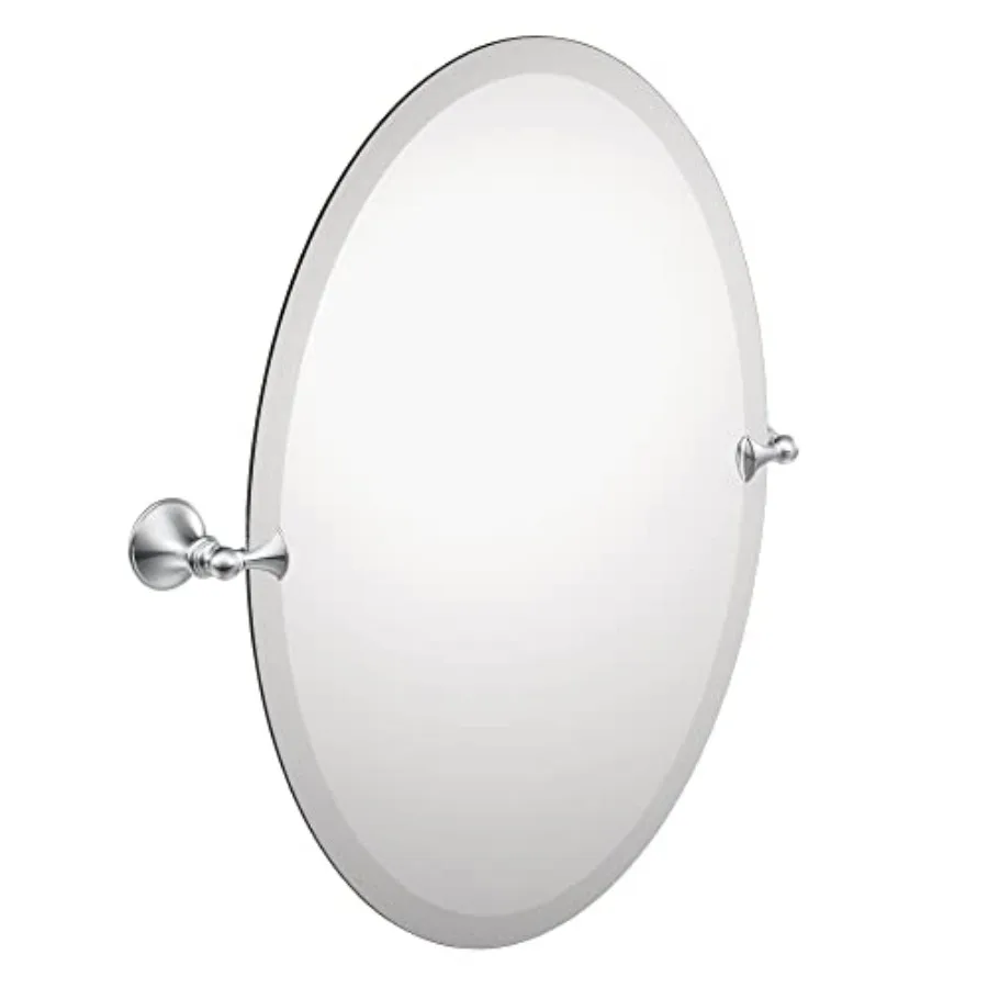 Glenshire 26 x 22-Inch Frameless Pivoting Bathroom Mirror, Wall Mounted Oval Tilting Mirror for Bath, Vanity, DN2692CH
Glenshire 26 x 22-Inch Frameless Pivoting Bathroom Mirror, Wall Mounted Oval Tilting Mirror for Bath, Vanity, DN2692CH