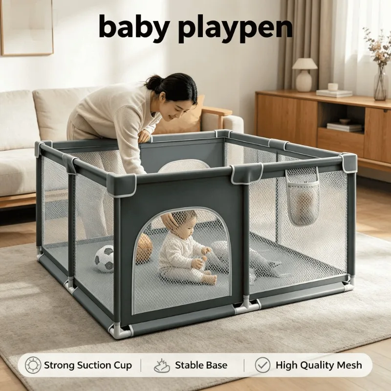 Baby Playpen Play Yard Portable Foldable Safety Toddler Fence Indoor Outdoor Play Mat Nursery Home Travel Playground Infantil
Baby Playpen Play Yard Portable Foldable Safety Toddler Fence Indoor Outdoor Play Mat Nursery Home Travel Playground Infantil