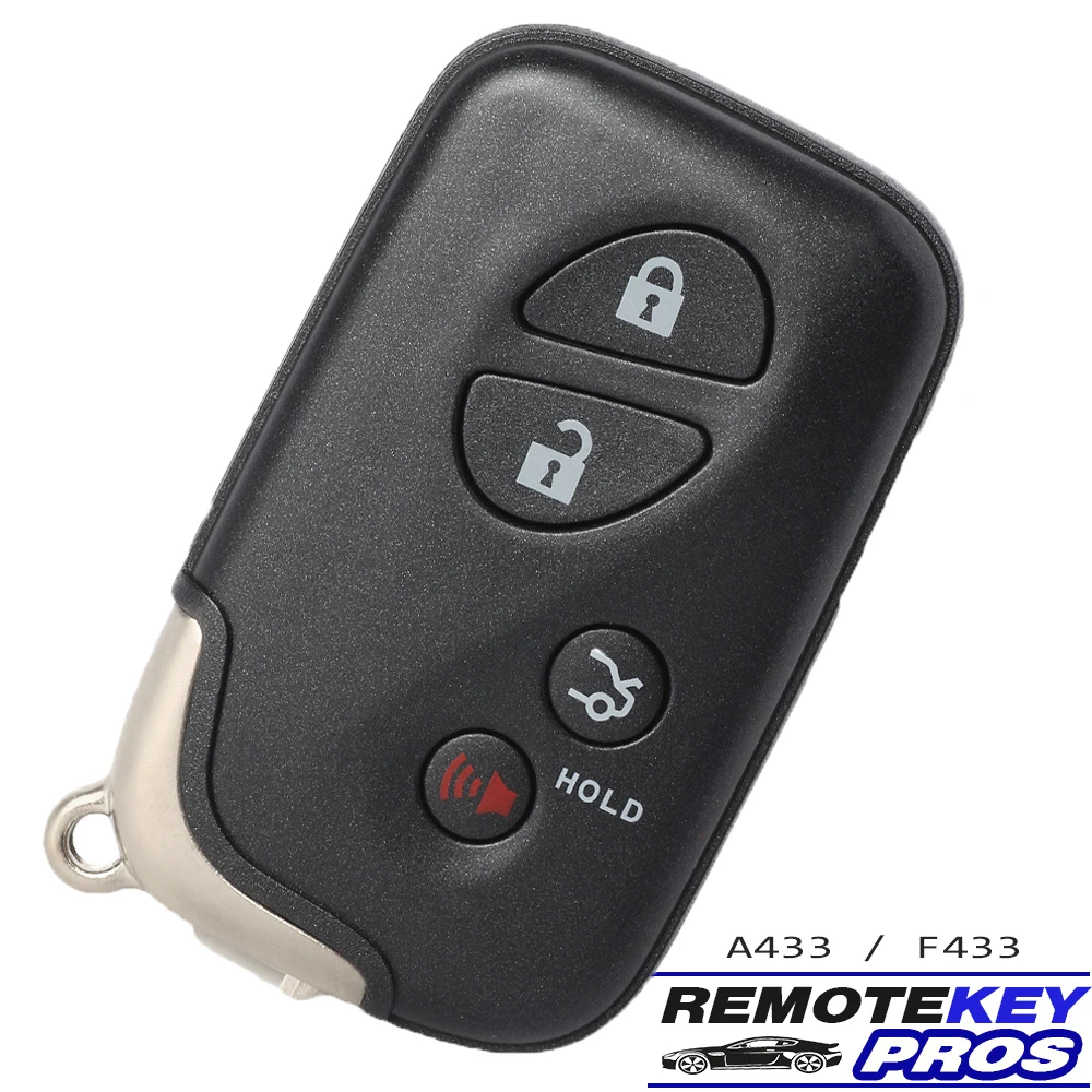 DIYKEY A433 ASK / F433 FSK Smart Remote Key Fob 433MHz for Lexus IS ES GS LS460 LX570 CT200H RX350 RX450H B77EA / B74EA
DIYKEY A433 ASK / F433 FSK Smart Remote Key Fob 433MHz for Lexus IS ES GS LS460 LX570 CT200H RX350 RX450H B77EA / B74EA