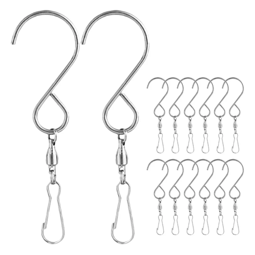 20pcs Stainless Steel Hooks Durable Rotary Accessories for Wind Chimes Bells Lanterns Swivel Clips Metal Hanger Bearings
20pcs Stainless Steel Hooks Durable Rotary Accessories for Wind Chimes Bells Lanterns Swivel Clips Metal Hanger Bearings