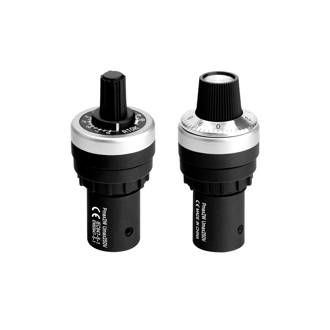 Регулируемый прецизионный регулятор скорости LA42DWQ-22, преобразователь частоты, размер крепления 22 мм, потенциометр с поворотной ручкой 1/5/10/20/50 кОм 
Регулируемый прецизионный регулятор скорости LA42DWQ-22, преобразователь частоты, размер крепления 22 мм, потенциометр с поворотной ручкой 1/5/10/20/50 кОм