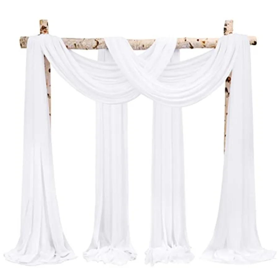 Wedding Arch Draping Fabric, 4 Panels 28" x20ft Wedding Arch Drapes for Ceremony Chiffon Fabric Drapes Arbor Drapery Decoration
Wedding Arch Draping Fabric, 4 Panels 28" x20ft Wedding Arch Drapes for Ceremony Chiffon Fabric Drapes Arbor Drapery Decoration