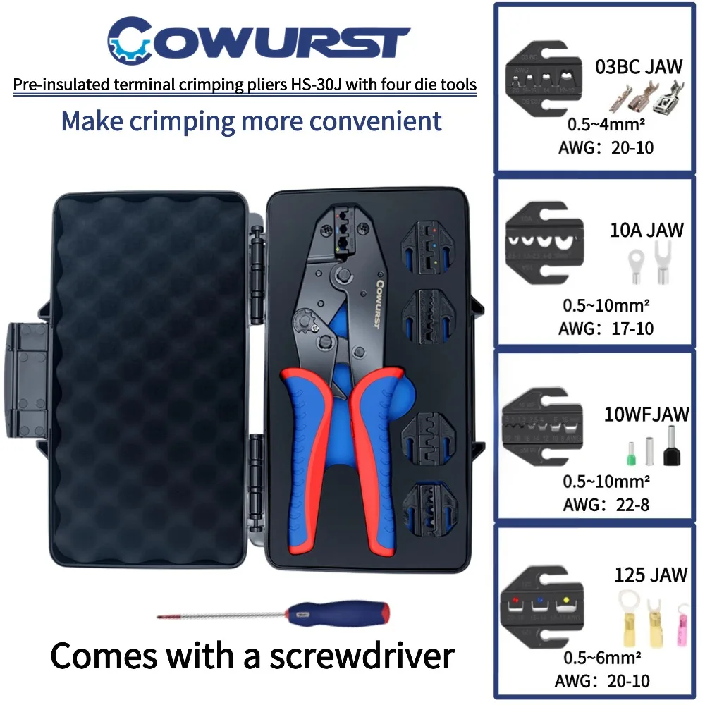 Предварительно изолированный терминал hs-3j с четырьмя сменными ящиками для инструментов, подходящим для автомобильных клемм и клемм холодного прессования.
Предварительно изолированный терминал hs-3j с четырьмя сменными ящиками для инструментов, подходящим для автомобильных клемм и клемм холодного прессования.