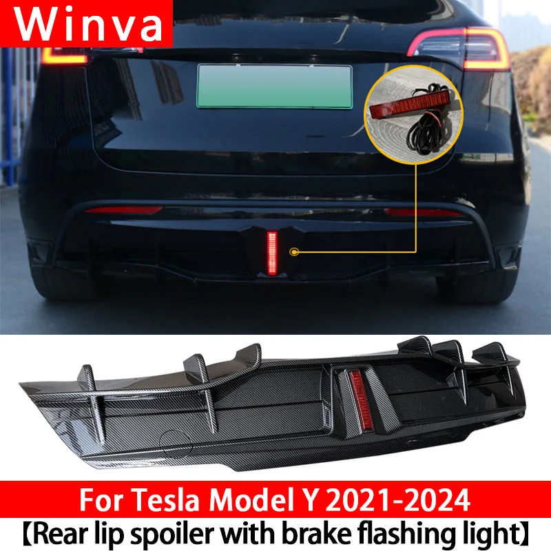 Спойлер на задний бампер Winva для Tesla Model Y 2021-2024, версия Thunder, со светодиодной подсветкой и функцией динамического указателя поворота, аксессуары для тюнинга
Спойлер на задний бампер Winva для Tesla Model Y 2021-2024, версия Thunder, со светодиодной подсветкой и функцией динамического указателя поворота, аксессуары для тюнинга
