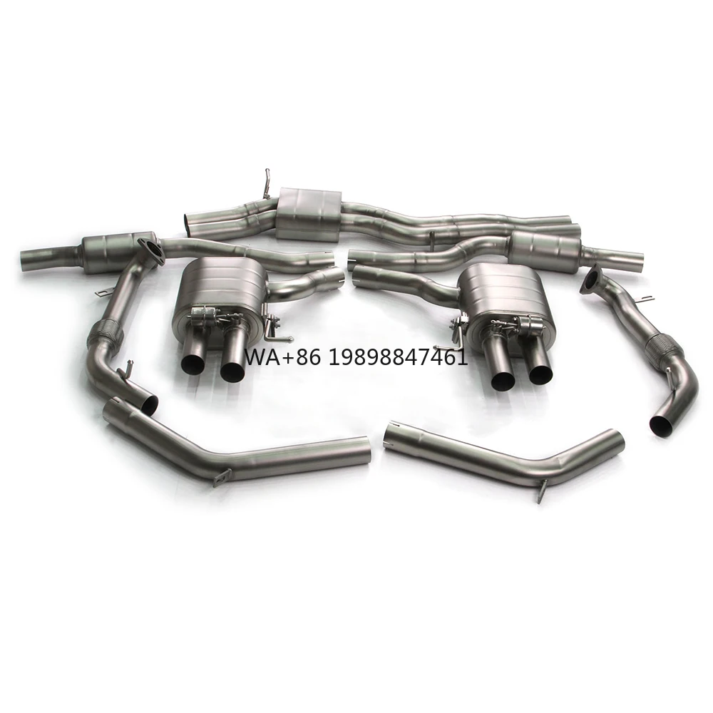 Stainless Steel Catback Exhaust for Audi S4/S5 B9 3.0T 2019-2023 Exhaust Muffler Valve Carbon Fiber Tips Car Exhaust System
Stainless Steel Catback Exhaust for Audi S4/S5 B9 3.0T 2019-2023 Exhaust Muffler Valve Carbon Fiber Tips Car Exhaust System
