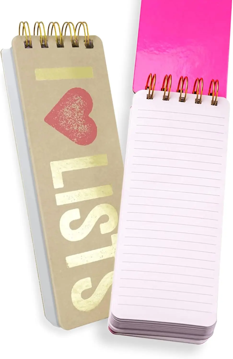 Tall Spiral Memo Pad, 300 Pages, 150 Sheets, Double Spiral Binding, Office Essentials, List Notepad, 3x8.5 inches, Gold
Tall Spiral Memo Pad, 300 Pages, 150 Sheets, Double Spiral Binding, Office Essentials, List Notepad, 3x8.5 inches, Gold