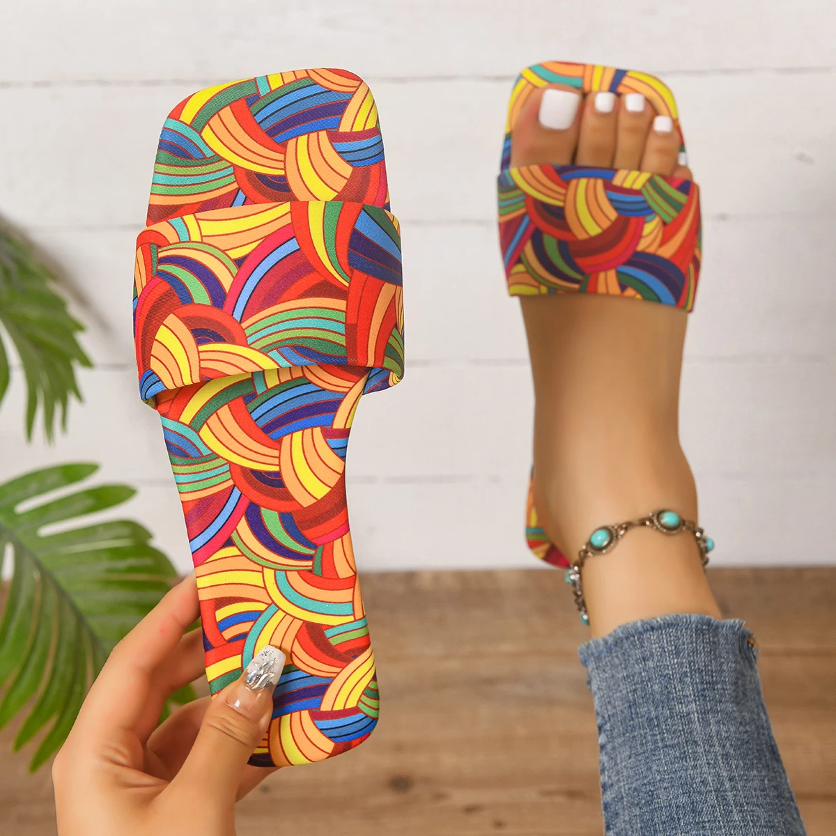 Women Slippers Lightweight Fashion Shoes Summer Flat Casual Beach Sandals 2026 New Plus Size Colorful Slippers Slides Women
Women Slippers Lightweight Fashion Shoes Summer Flat Casual Beach Sandals 2026 New Plus Size Colorful Slippers Slides Women