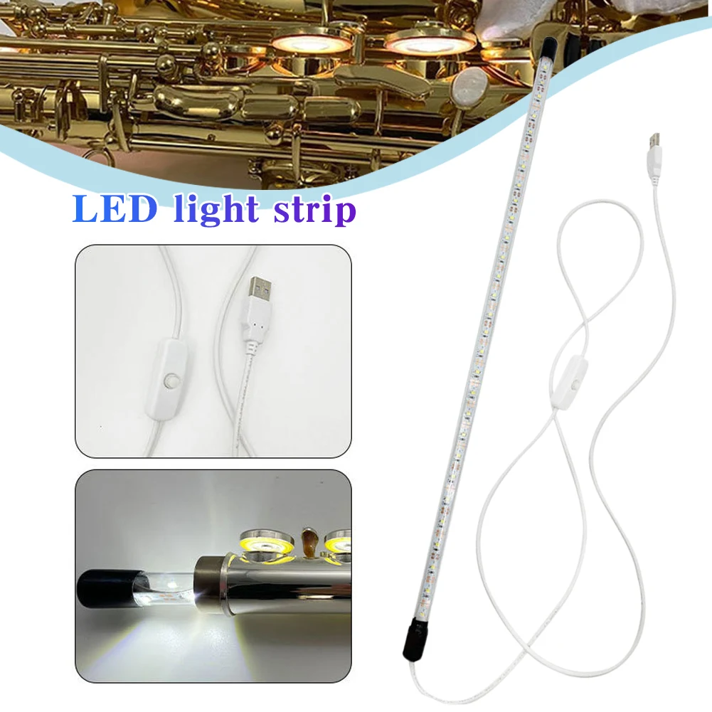 Saxophone Flute LED Leak Light Sax Repair Light with USB Plug and Switch Leak Detection Light Bright for Wind Instrument Repair
Saxophone Flute LED Leak Light Sax Repair Light with USB Plug and Switch Leak Detection Light Bright for Wind Instrument Repair