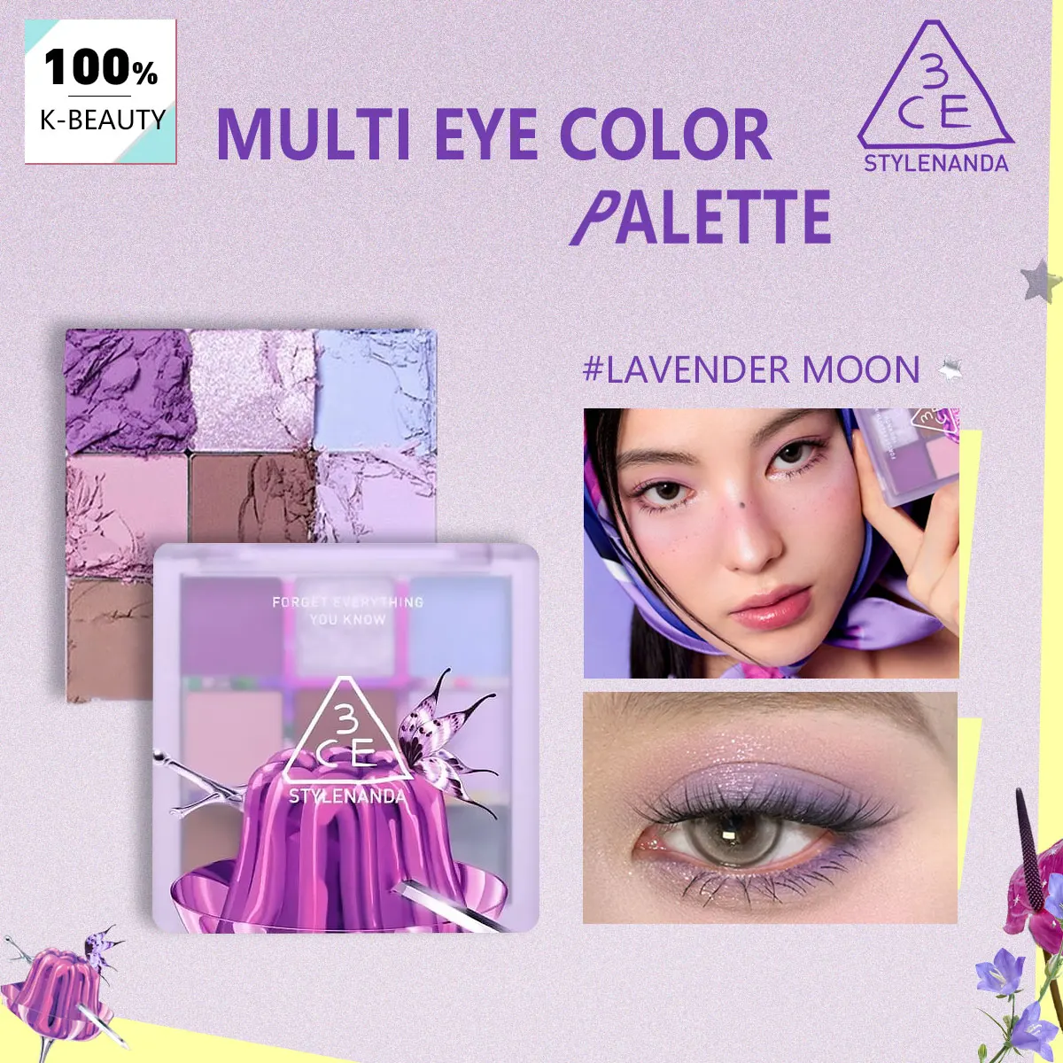 3CE Eye Color Plt-Lavender M .SCARF, Высокопигментированный, Стойкий, Модный и многофункциональный, Универсальный, Роскошный, K-Beauty, Корейская косметика
3CE Eye Color Plt-Lavender M .SCARF, Высокопигментированный, Стойкий, Модный и многофункциональный, Универсальный, Роскошный, K-Beauty, Корейская косметика