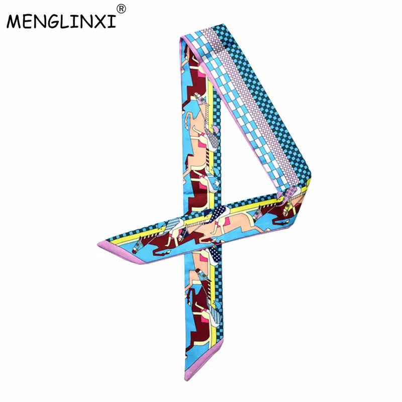 2024 New Horse knight Scarf Small Print Women Silk Scarf Fashion Brand Head Scarf Handle Bag Hair Ribbons Long Scarves Wholesale
2024 New Horse knight Scarf Small Print Women Silk Scarf Fashion Brand Head Scarf Handle Bag Hair Ribbons Long Scarves Wholesale