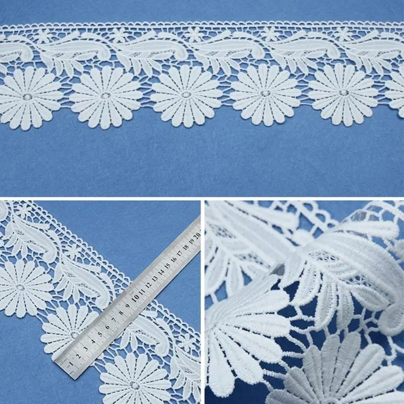 N5KB Lace Trim Unilateral Wide Polyester&Cotton Water-soluble Embroidery Lace White
N5KB Lace Trim Unilateral Wide Polyester&Cotton Water-soluble Embroidery Lace White