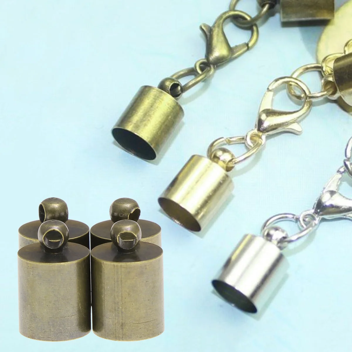 50pcs Copper Beads End Tip Tassel Caps Crimp H made Findings DIY Jewelry Making Satin Hemp Bracelets Necklaces 
50pcs Copper Beads End Tip Tassel Caps Crimp H made Findings DIY Jewelry Making Satin Hemp Bracelets Necklaces