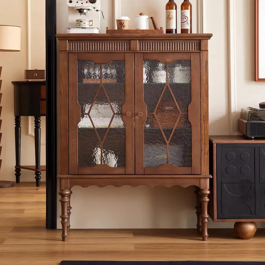French retro solid wood dining side cabinet, living room locker against the wall, small cabinet, locker, American medieval tea c
French retro solid wood dining side cabinet, living room locker against the wall, small cabinet, locker, American medieval tea c