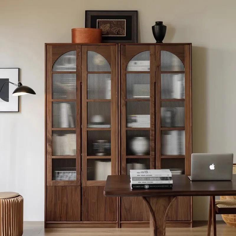 Cherry wood, Japanese style, floor, bookshelf, black walnut, combination, log, glass door, storage, display
Cherry wood, Japanese style, floor, bookshelf, black walnut, combination, log, glass door, storage, display