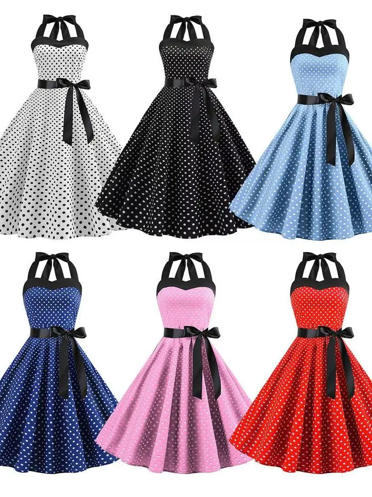 Платье миди в горошек в винтажном стиле, женское, без бренда, с завышенной талией, из смесового хлопка, без рукавов, с широкой юбкой, Cleanfit Sle
Платье миди в горошек в винтажном стиле, женское, без бренда, с завышенной талией, из смесового хлопка, без рукавов, с широкой юбкой, Cleanfit Sle