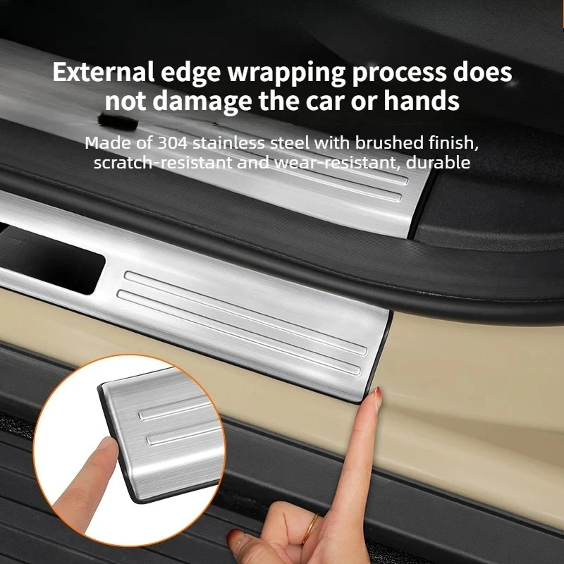 For Chery ICAUR ICAR V27 2026 Car Door Sill Plate Stainless Steel Threshold Strip Anti-Scratch Welcome Pedal Car Accessories
For Chery ICAUR ICAR V27 2026 Car Door Sill Plate Stainless Steel Threshold Strip Anti-Scratch Welcome Pedal Car Accessories