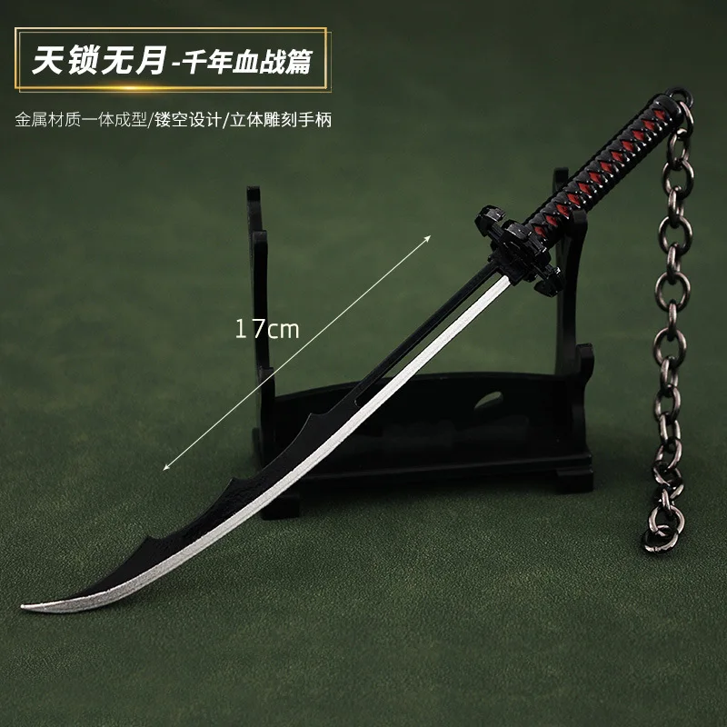 17 см Tensa Zangetsu BLEACH: Thousand-Year Blood War Kurosaki Ichigo Японское аниме Периферийные устройства Металлическое лезвие Оружие Миниатюры Игрушка Прямая постав...
17 см Tensa Zangetsu BLEACH: Thousand-Year Blood War Kurosaki Ichigo Японское аниме Периферийные устройства Металлическое лезвие Оружие Миниатюры Игрушка Прямая постав...