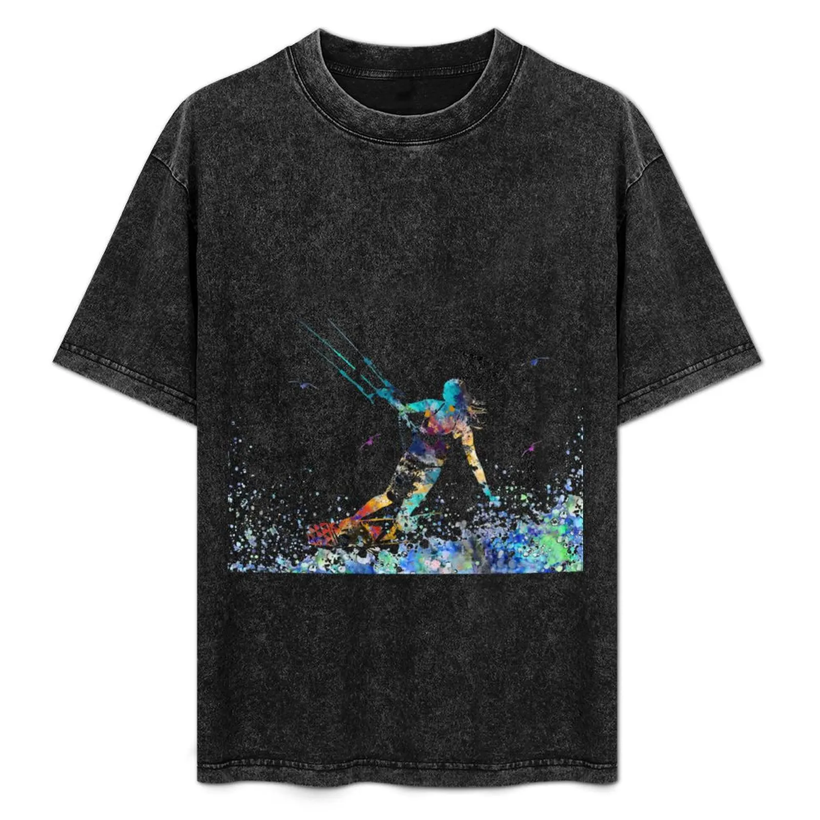 Kitesurfing, watercolor kiteboarding T-Shirt Classic Crew Neck Cotton T-Shirt
Kitesurfing, watercolor kiteboarding T-Shirt Classic Crew Neck Cotton T-Shirt