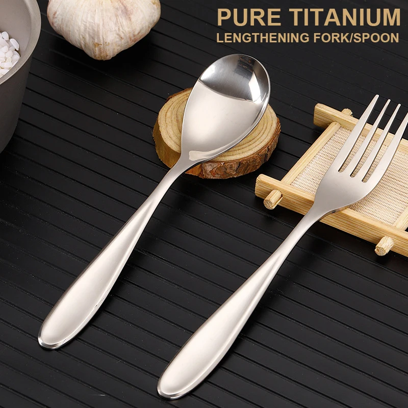 Pure Titanium Lengthening Fork/Spoon, Portable, Ultra Light And Healthy, Outdoor Camping, Picnic And Travel Tableware,A1537
Pure Titanium Lengthening Fork/Spoon, Portable, Ultra Light And Healthy, Outdoor Camping, Picnic And Travel Tableware,A1537