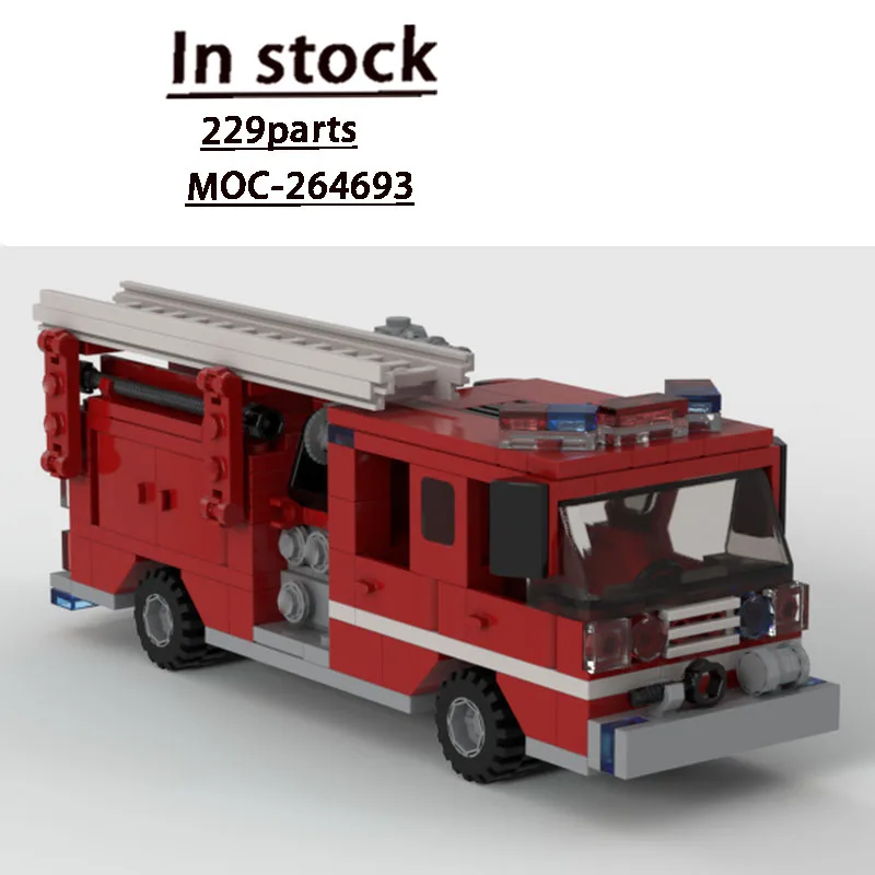MOC-264693 Urban Road Rescue Fire Truck Building Block Model, 229 Parts, MOC Creative Adult Birthday Christmas Toy Gift
MOC-264693 Urban Road Rescue Fire Truck Building Block Model, 229 Parts, MOC Creative Adult Birthday Christmas Toy Gift