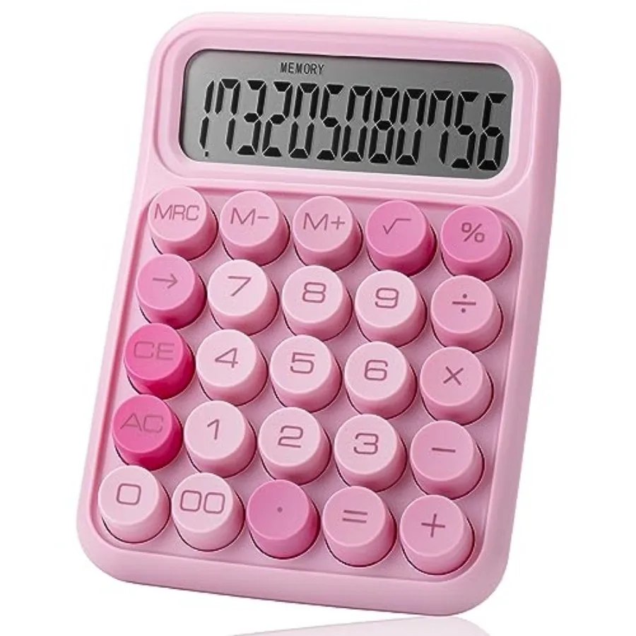 Mechanical Switch Calculator, 12 Digit Large LCD Display, with Big Buttons, Mechanical Switch Calculator for Home, School, Offi
Mechanical Switch Calculator, 12 Digit Large LCD Display, with Big Buttons, Mechanical Switch Calculator for Home, School, Offi