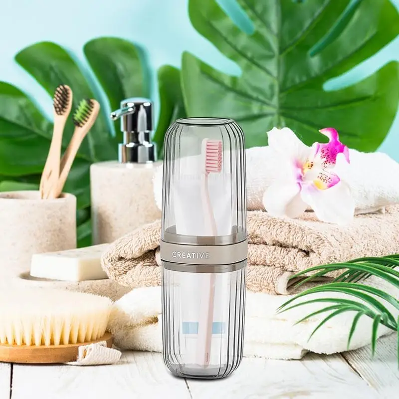 Travel Toothbrush Holder Large Capacity Toothbrush Cup Organizer Large-Capacity Toothbrush Travel Container For Toothpaste Comb
Travel Toothbrush Holder Large Capacity Toothbrush Cup Organizer Large-Capacity Toothbrush Travel Container For Toothpaste Comb