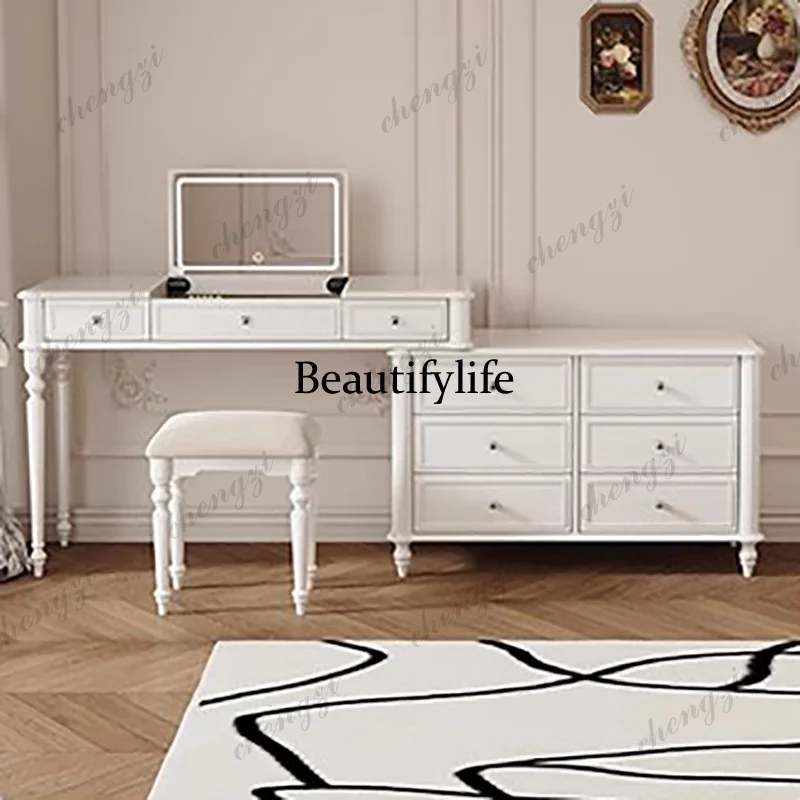 Trendy Dressing Table Artistic Aesthetic Luxury Nordic Dressing Table Classic Premium Meuble De Chambre Bedroom Furniture
Trendy Dressing Table Artistic Aesthetic Luxury Nordic Dressing Table Classic Premium Meuble De Chambre Bedroom Furniture