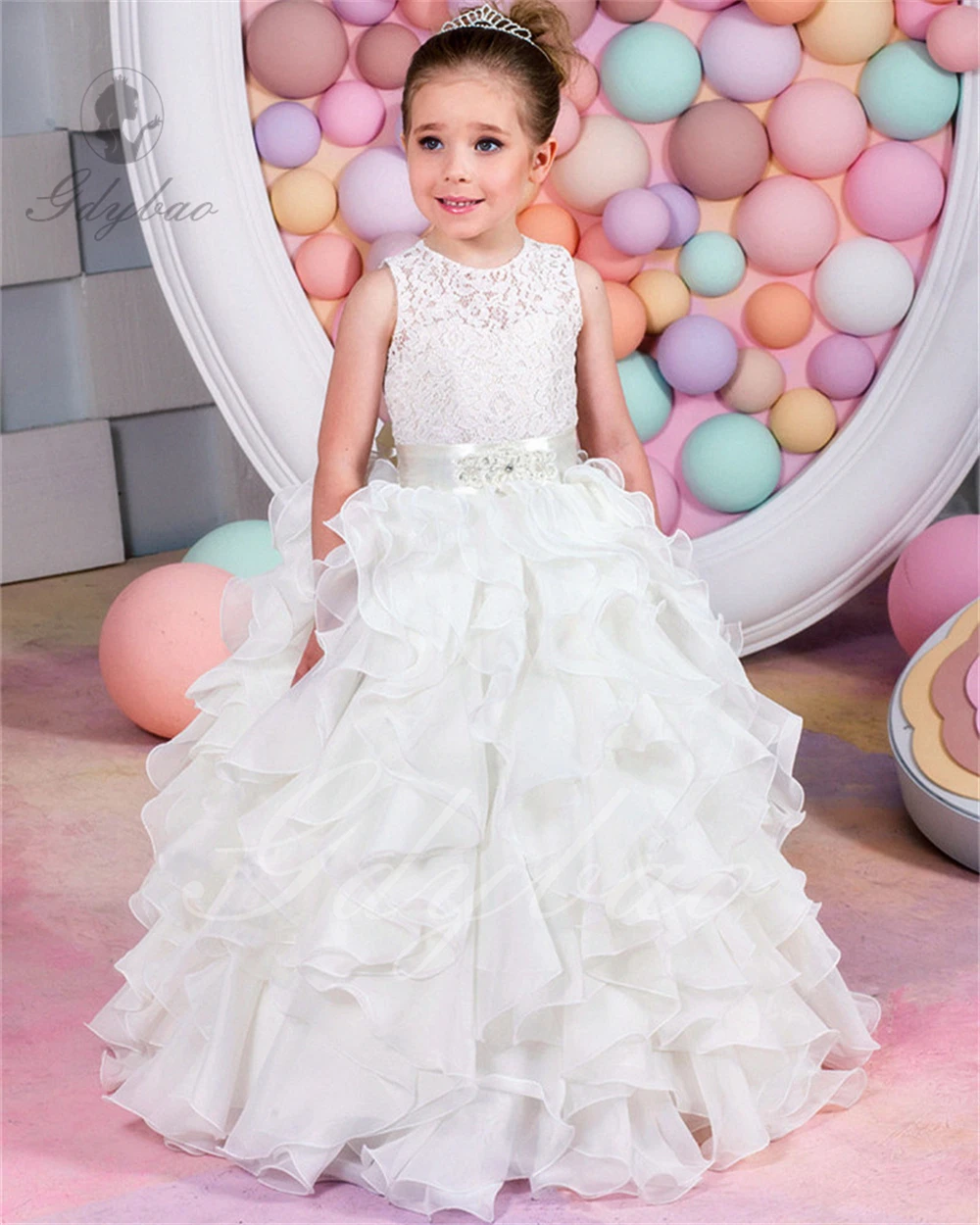 Layered Flower Girl Dress For Wedding Tulle Lace Sleeveless Puffy Ruffles Princess Birthday First Communion Ball Gowns
Layered Flower Girl Dress For Wedding Tulle Lace Sleeveless Puffy Ruffles Princess Birthday First Communion Ball Gowns