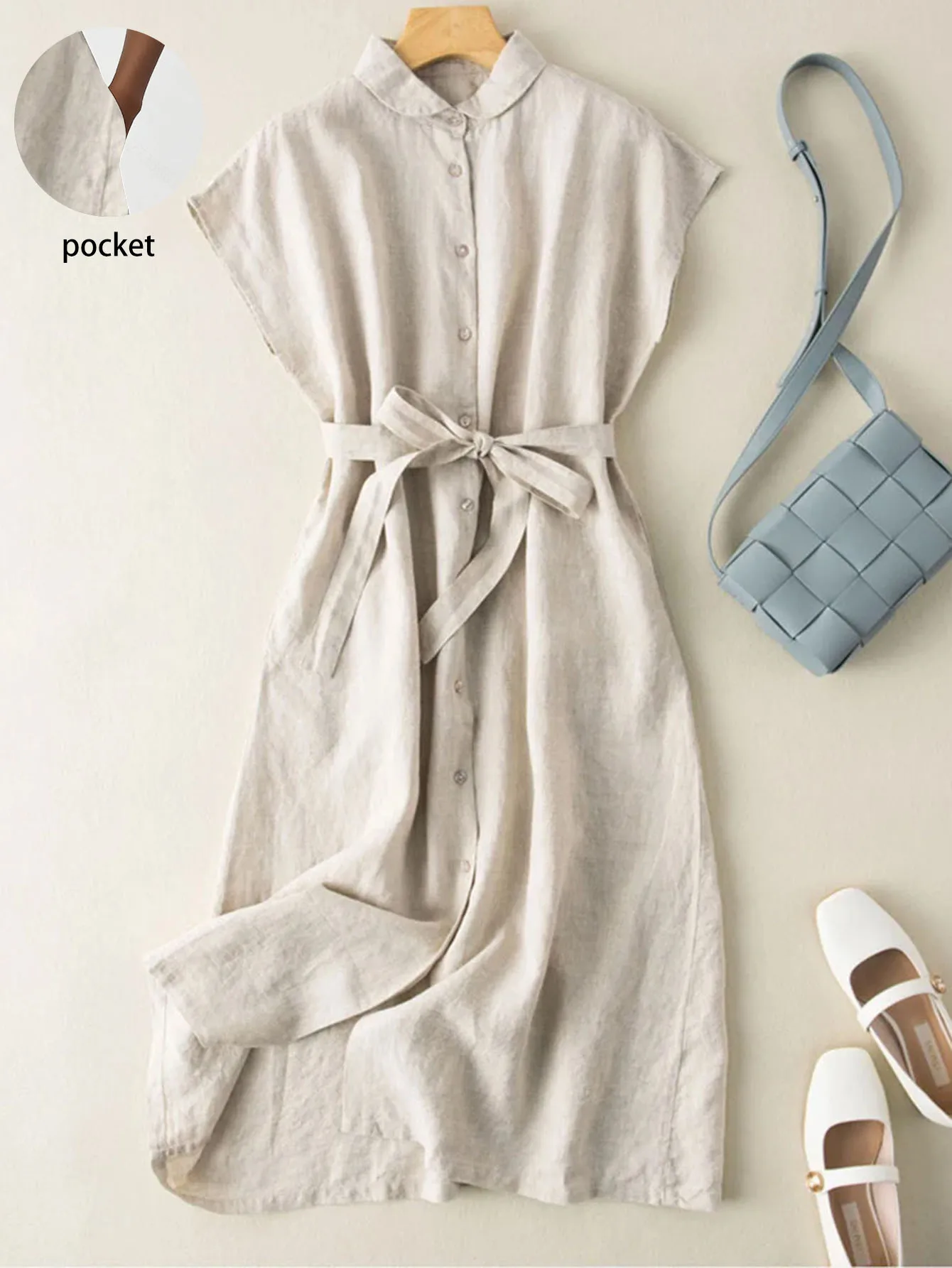 Casual Commute Solid Color Single Button A-Line Waist Tie Shirt Collar Long Dress
Casual Commute Solid Color Single Button A-Line Waist Tie Shirt Collar Long Dress