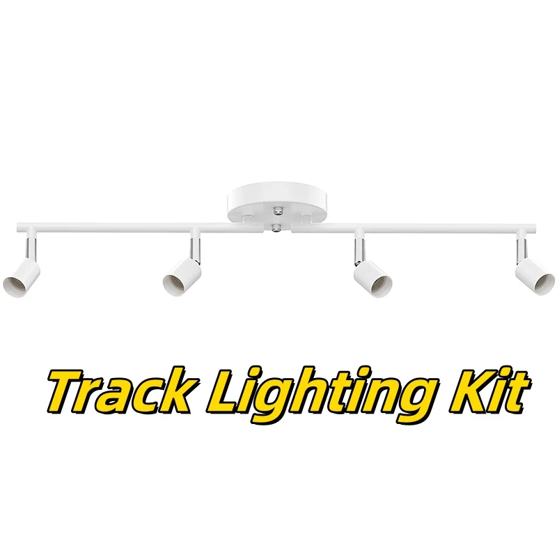 Track Lighting Kit, Modern White Ceiling Spot Lighting with Flexibly Rotatable Light Heads for Room/Hallway/Kitchen
Track Lighting Kit, Modern White Ceiling Spot Lighting with Flexibly Rotatable Light Heads for Room/Hallway/Kitchen