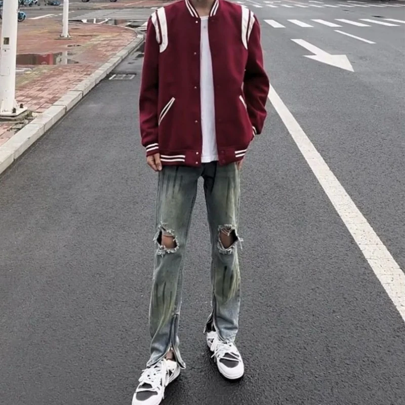 Unique Style American Casual Men's Tweed Jacket Streetwear Fashion INS Versatile Loose Baseball Jacket for Men Outerwear
Unique Style American Casual Men's Tweed Jacket Streetwear Fashion INS Versatile Loose Baseball Jacket for Men Outerwear