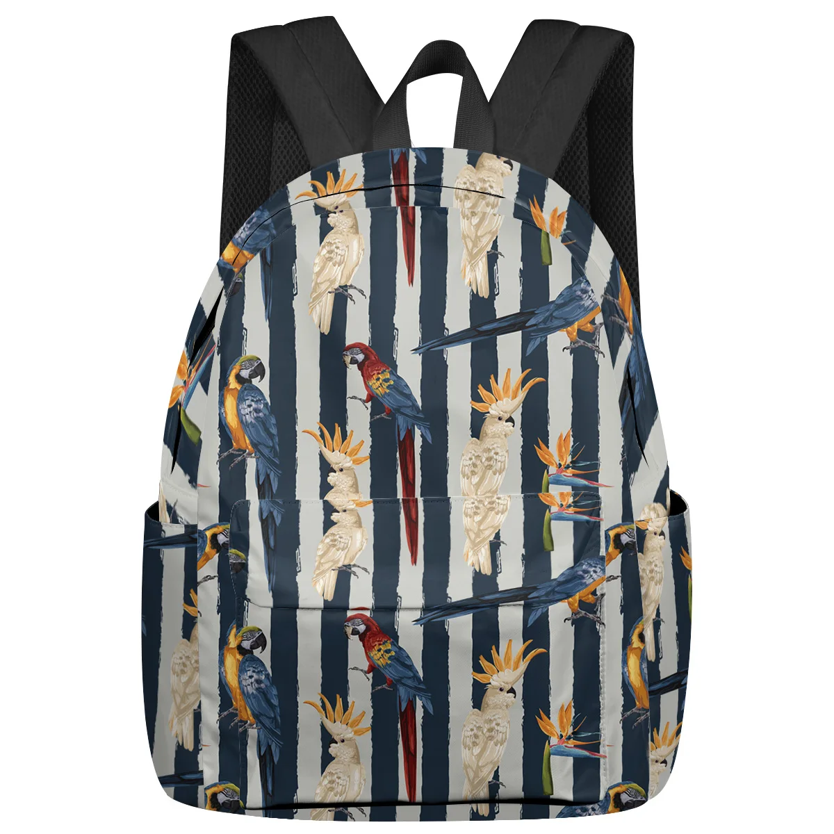 Parrot Bird Of Paradise Blue And Gray Stripes Women Man Backpacks Waterproof School Backpack For Student Boys Girls Bag Mochila
Parrot Bird Of Paradise Blue And Gray Stripes Women Man Backpacks Waterproof School Backpack For Student Boys Girls Bag Mochila