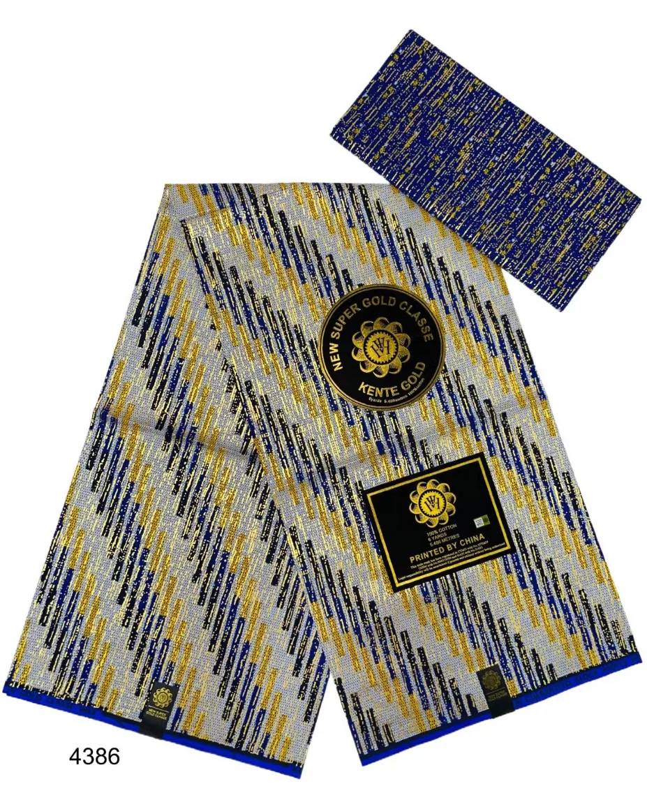 Ankara African Real Wax Fabric Wholesale 2+4yards Kente Cotton African Ankara Golden Fabrics Golden Wax for Wedding Dresses
Ankara African Real Wax Fabric Wholesale 2+4yards Kente Cotton African Ankara Golden Fabrics Golden Wax for Wedding Dresses