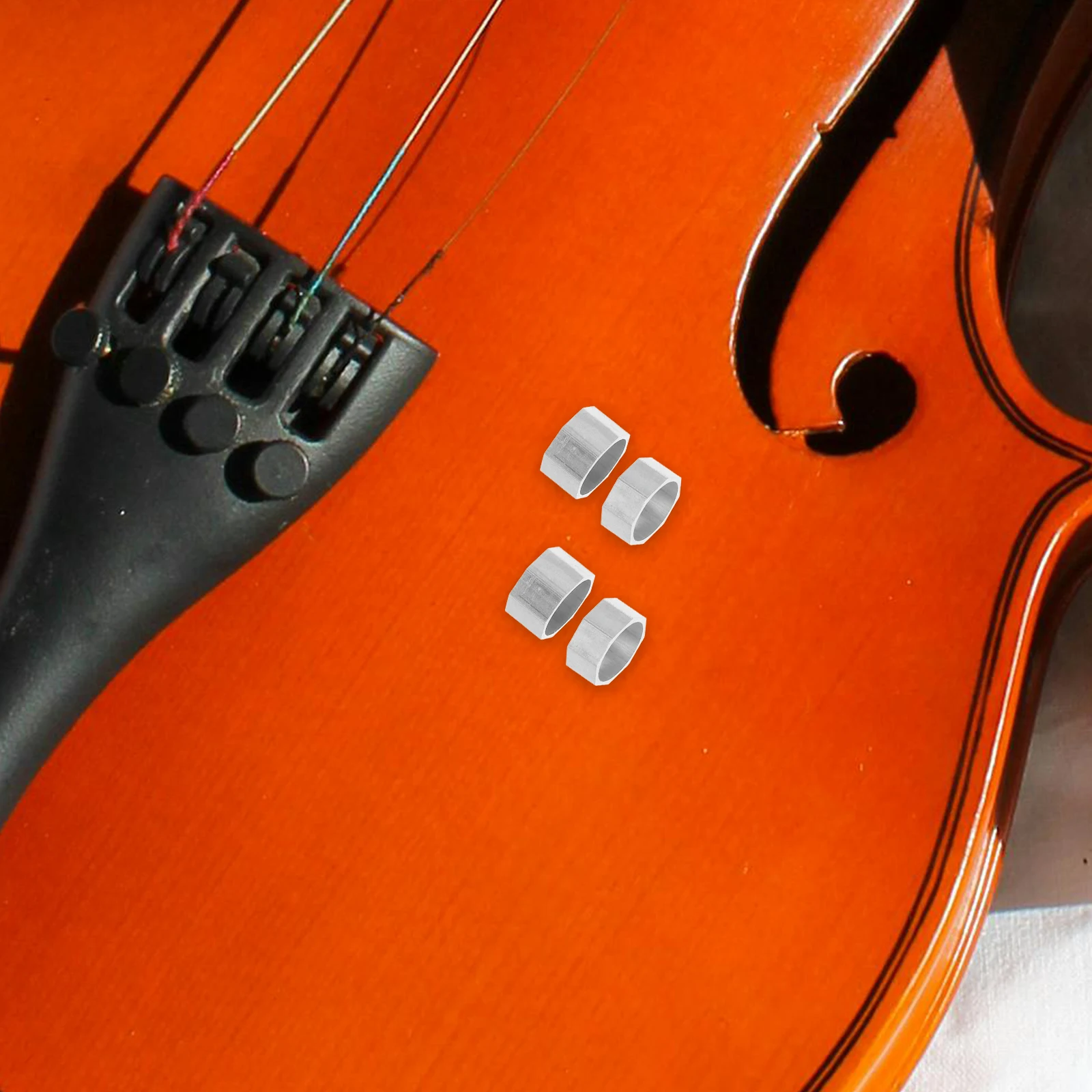 1Set Violin Supplies Upper Lower Screw Ring Set Fine Craftsmanship Wide Compatibility Premium Accessories Violin Bow End Part
1Set Violin Supplies Upper Lower Screw Ring Set Fine Craftsmanship Wide Compatibility Premium Accessories Violin Bow End Part