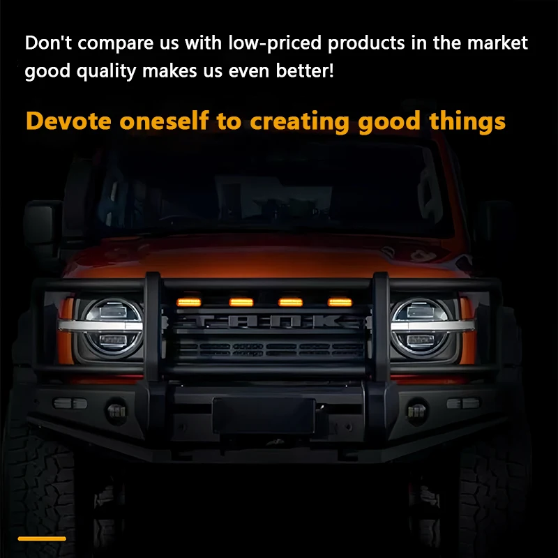 Pickup truck 12V LED Front Grille Light For toyota Hliux revo fortuner Ford F-150 Bronco Ranger Nissan TANK HAVAL Hyundai BYD
Pickup truck 12V LED Front Grille Light For toyota Hliux revo fortuner Ford F-150 Bronco Ranger Nissan TANK HAVAL Hyundai BYD