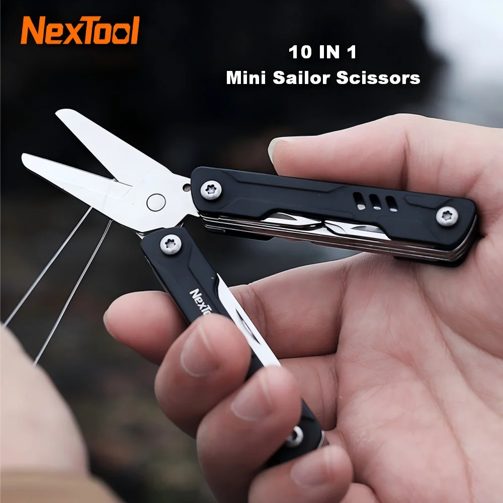 NexTool Mini Sailor Scissors 10 in 1 Multitool Folding Pliers Pocket Knife Outdoor EDC Camping Multifunctional Tools
NexTool Mini Sailor Scissors 10 in 1 Multitool Folding Pliers Pocket Knife Outdoor EDC Camping Multifunctional Tools
