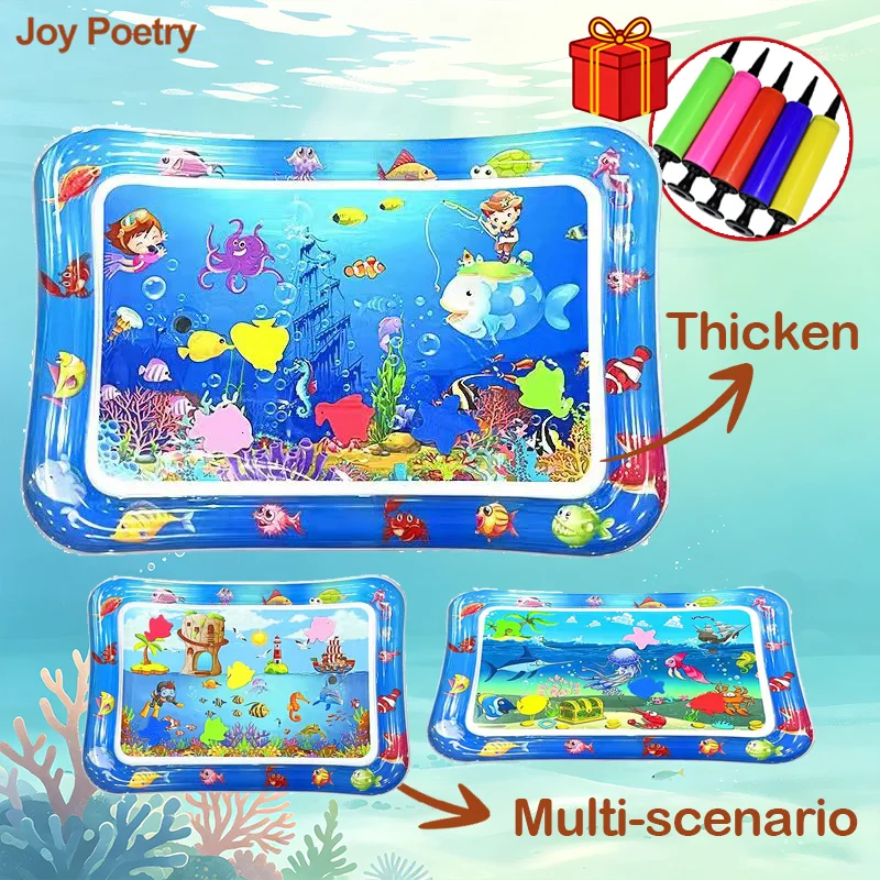 65cm Square Shape Thicken Inflatable Water Play Mat Cool Multi-scenario Water Pad Cushion Early Educate Develop Activity
65cm Square Shape Thicken Inflatable Water Play Mat Cool Multi-scenario Water Pad Cushion Early Educate Develop Activity