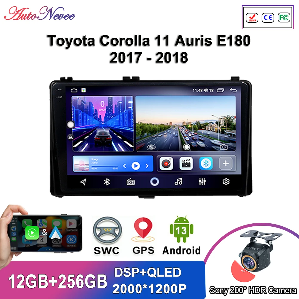 Android 13 Multimedia For Toyota Corolla 11 Auris E180 2017 - 2018 Car Player GPS Stereo Navigation Auto Radio Screen No 2Din
Android 13 Multimedia For Toyota Corolla 11 Auris E180 2017 - 2018 Car Player GPS Stereo Navigation Auto Radio Screen No 2Din