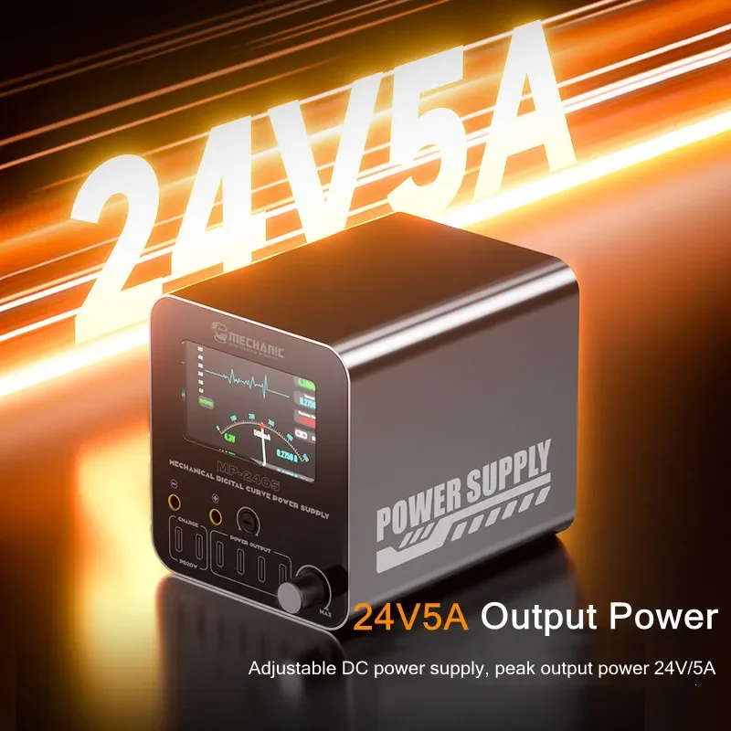 MECHANIC MP-2405 Mechanical Digital Curve Power Supply 24V 5A Multi-port Output Intelligent Adjustable DC Power Supply
MECHANIC MP-2405 Mechanical Digital Curve Power Supply 24V 5A Multi-port Output Intelligent Adjustable DC Power Supply