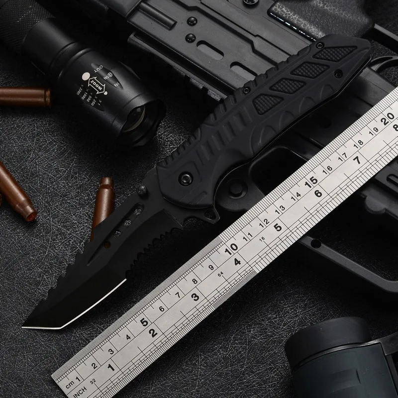Wilderness exploration Folding knife Self Defense High hardness Survival and rescue knife Camping Multifunction Tactical Knives
Wilderness exploration Folding knife Self Defense High hardness Survival and rescue knife Camping Multifunction Tactical Knives