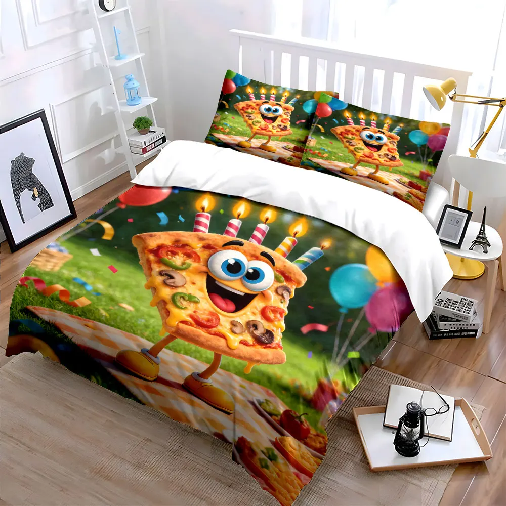 "Pizza-Themed Party Decoration Set" Soft Comfortable Duvet Cover Bedding Set Included 1*Duvet Cover & 2*Pillowcases, gift
"Pizza-Themed Party Decoration Set" Soft Comfortable Duvet Cover Bedding Set Included 1*Duvet Cover & 2*Pillowcases, gift